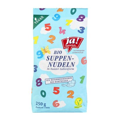 Bild von Ja! Natürlich Zahlen Suppennudeln