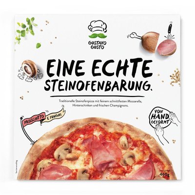 Bild von Gustavo Gusto Pizza Prosciutto e Funghi