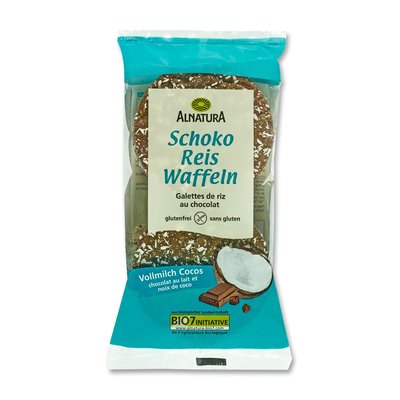 Bild von Alnatura Schoko Reiswaffeln Vollmilch Cocos