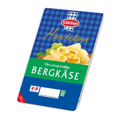 Bild von Schärdinger Bergkäse 45% Scheiben Hauchdünn