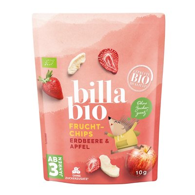Bild von BILLA Bio Erdbeere & Apfel Frucht Chips