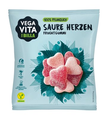 Bild von Vegavita saure Gummiherzen