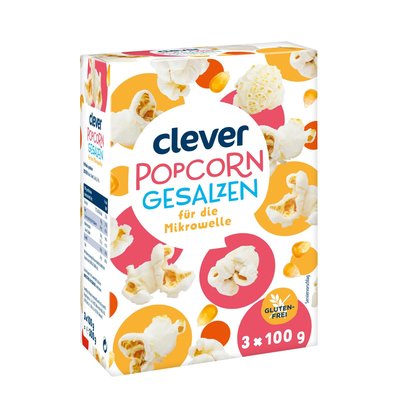 Bild von Clever Mikrowellen Popcorn Salz 3er