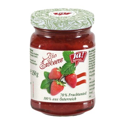 Bild von Ja! Natürlich Erdbeer Fruchtaufstrich