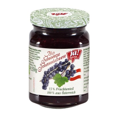 Bild von Ja! Natürlich Schwarze Johannisbeere Fruchtaufstrich
