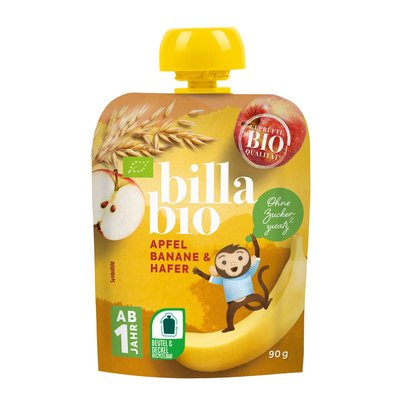 Bild von BILLA Bio Obstmus Apfel, Banane & Hafer