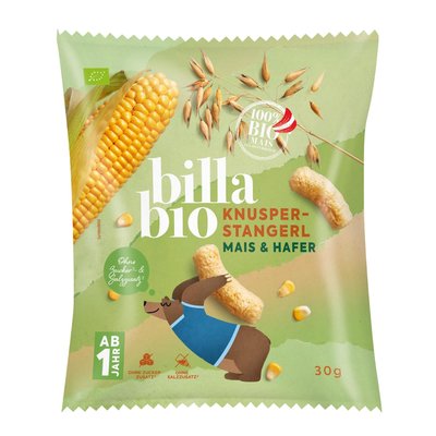 Bild von BILLA Bio Knusperstangerl Mais & Hafer
