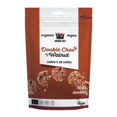 Bild von Kookie Cat Mini Cookies Doppel-Schoko-Walnuss