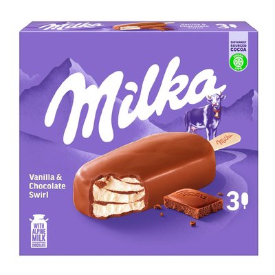 Bild von Milka Vanilla & Chocolate Swirl 3er