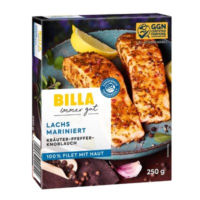 Bild von BILLA Lachs Mariniert Kräuter-Pfeffer-Knoblauch