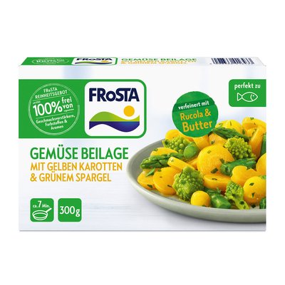 Bild von Frosta Gemüse Beilage Gelbe Karotten & Grüner Spargel