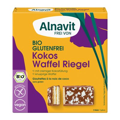 Bild von Alnavit Kokos Waffel Riegel