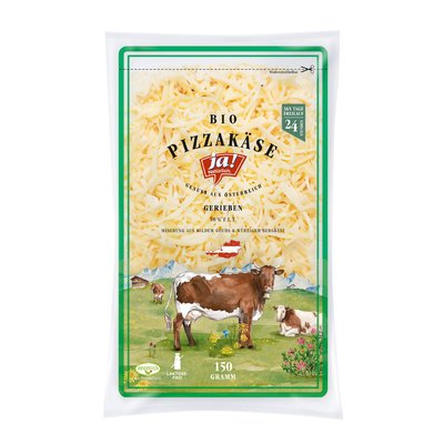 Bild von Ja! Natürlich Pizzakäse gerieben