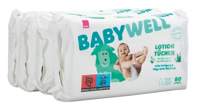 Bild von Babywell Lotion Tücher