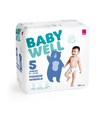 Bild von Babywell Premium-Windel Junior Gr.5