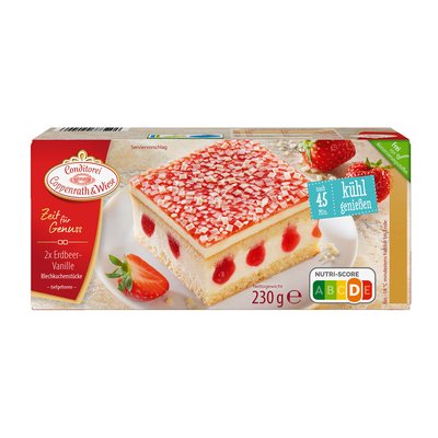 Bild von Coppenrath & Wiese Zeit für Genuss Erdbeer Vanille Kuchenstücke