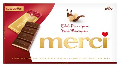 Bild von merci edel Marzipan Tafel
