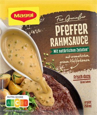 Bild von MAGGI Pfeffer Rahm Sauce