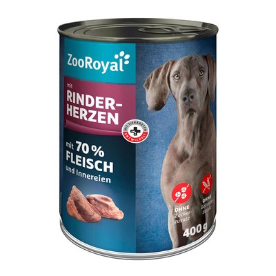 Bild von ZooRoyal Dose mit Rinderherzen