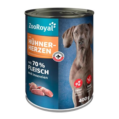 Bild von ZooRoyal Dose mit Hühnerherzen
