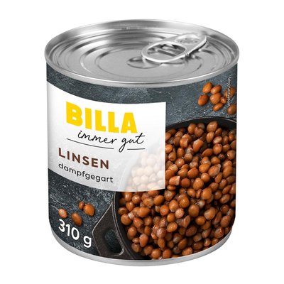 Bild von BILLA Dampfgegarte Linsen