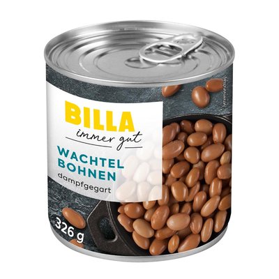 Bild von BILLA Dampfgegarte Wachtelbohnen