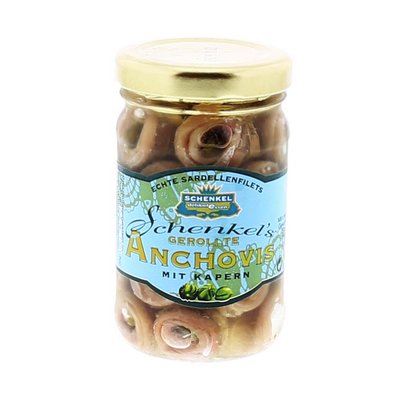 Bild von Schenkel Anchovis mit Kapern in Olivenöl