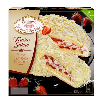 Bild von Coppenrath & Wiese Feinste Sahne Erdbeer-Pannacotta-Kuppeltorte