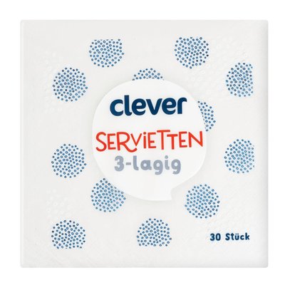 Bild von Clever Servietten Weiß