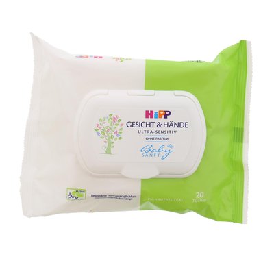 Bild von Hipp Ultra Sensitiv Tücher Gesicht & Hände