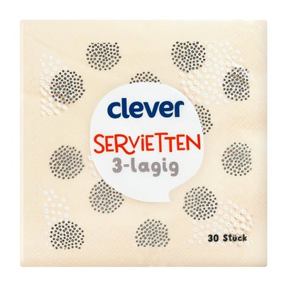 Bild von Clever Servietten Creme
