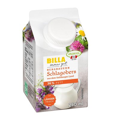 Bild von BILLA Heumilch Schlagobers