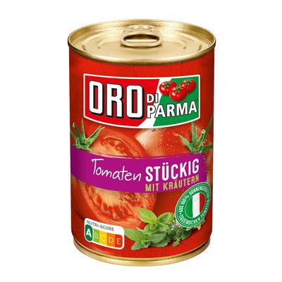 Bild von Oro di Parma Tomatenstücke mit Kräutern