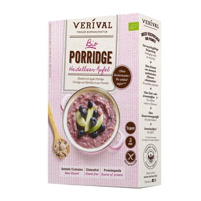 Bild von Verival Heidelbeer Apfel Porridge