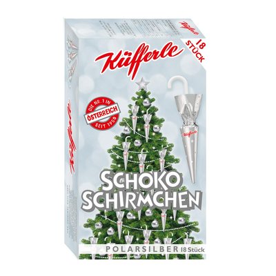 Bild von Küfferle Schokoschirmchen 18er Polarsilber