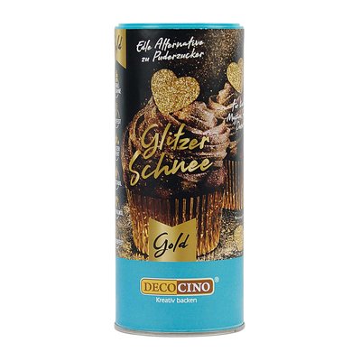 Bild von Decocino Glitzerschnee Gold